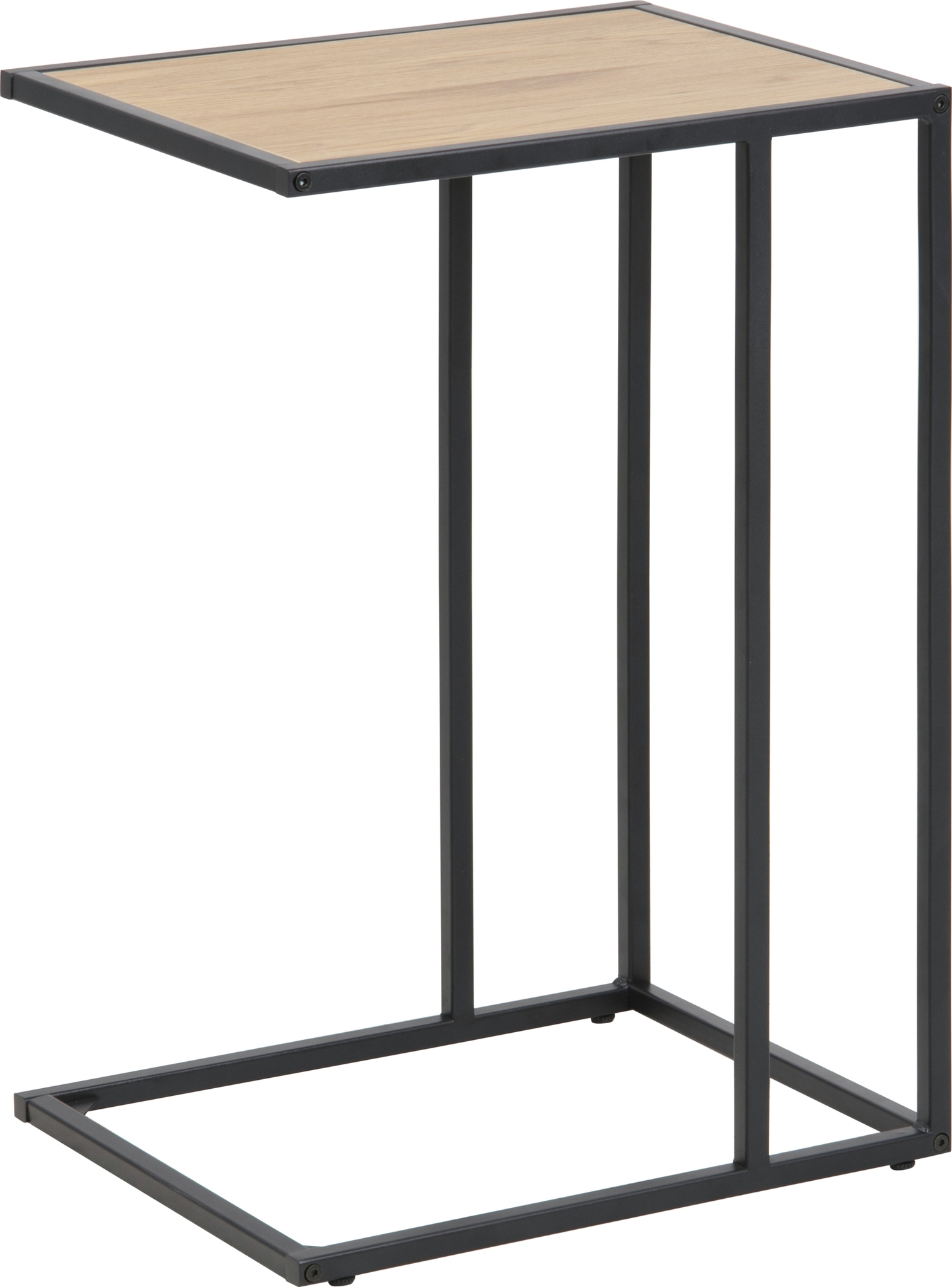 Seaford Beistelltisch 43 cm - Eiche/schwarz Seaford Beistelltisch 43 cm - Eiche/schwarz