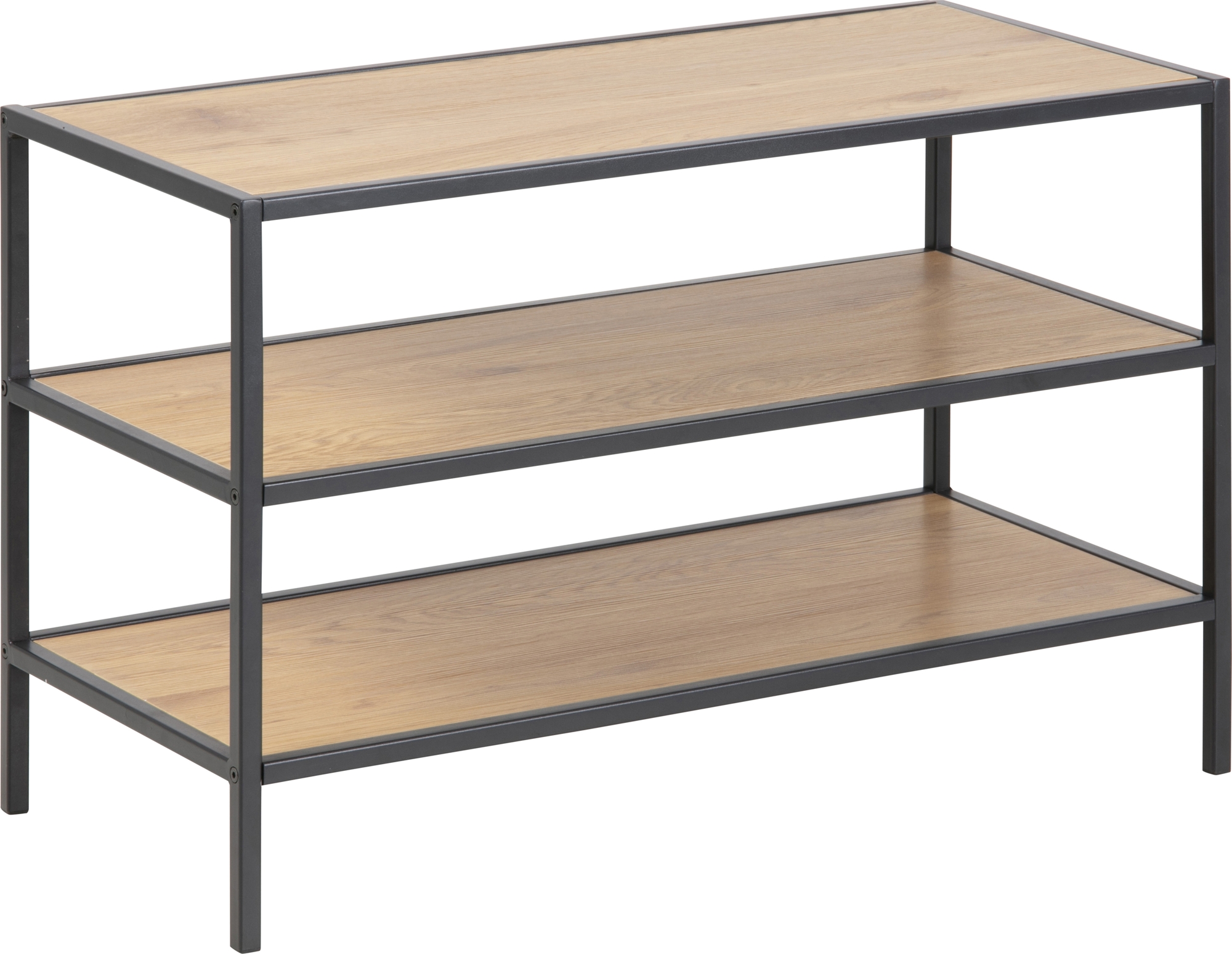 Seaford Schuhregal 50 cm - Eiche/schwarz Seaford Schuhregal 50 cm - Eiche/schwarz