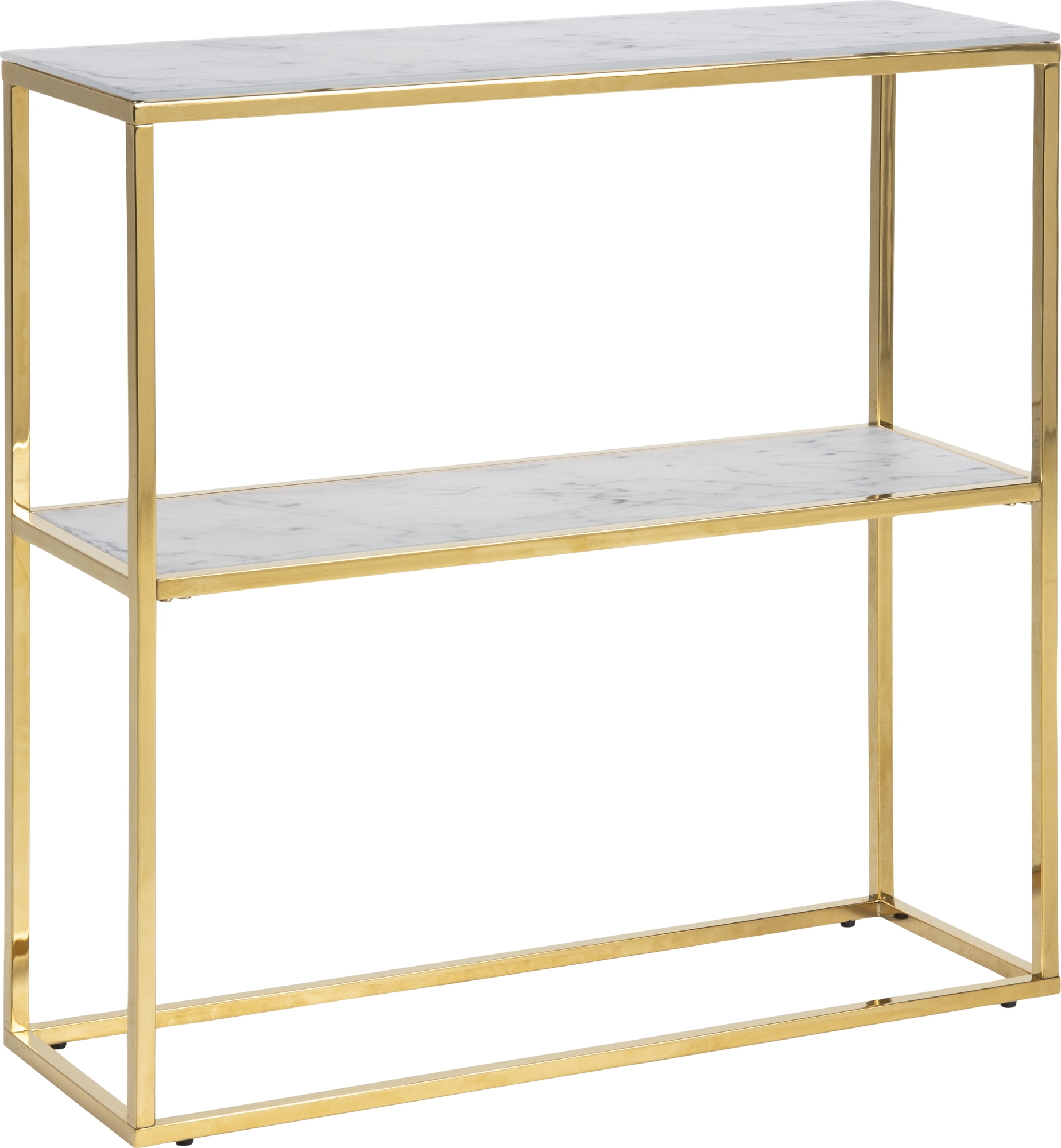 Alisma Konsolentisch 79,5 cm - Weißer Marmor/Gold Alisma Konsolentisch 79,5 cm - Weißer Marmor/Gold