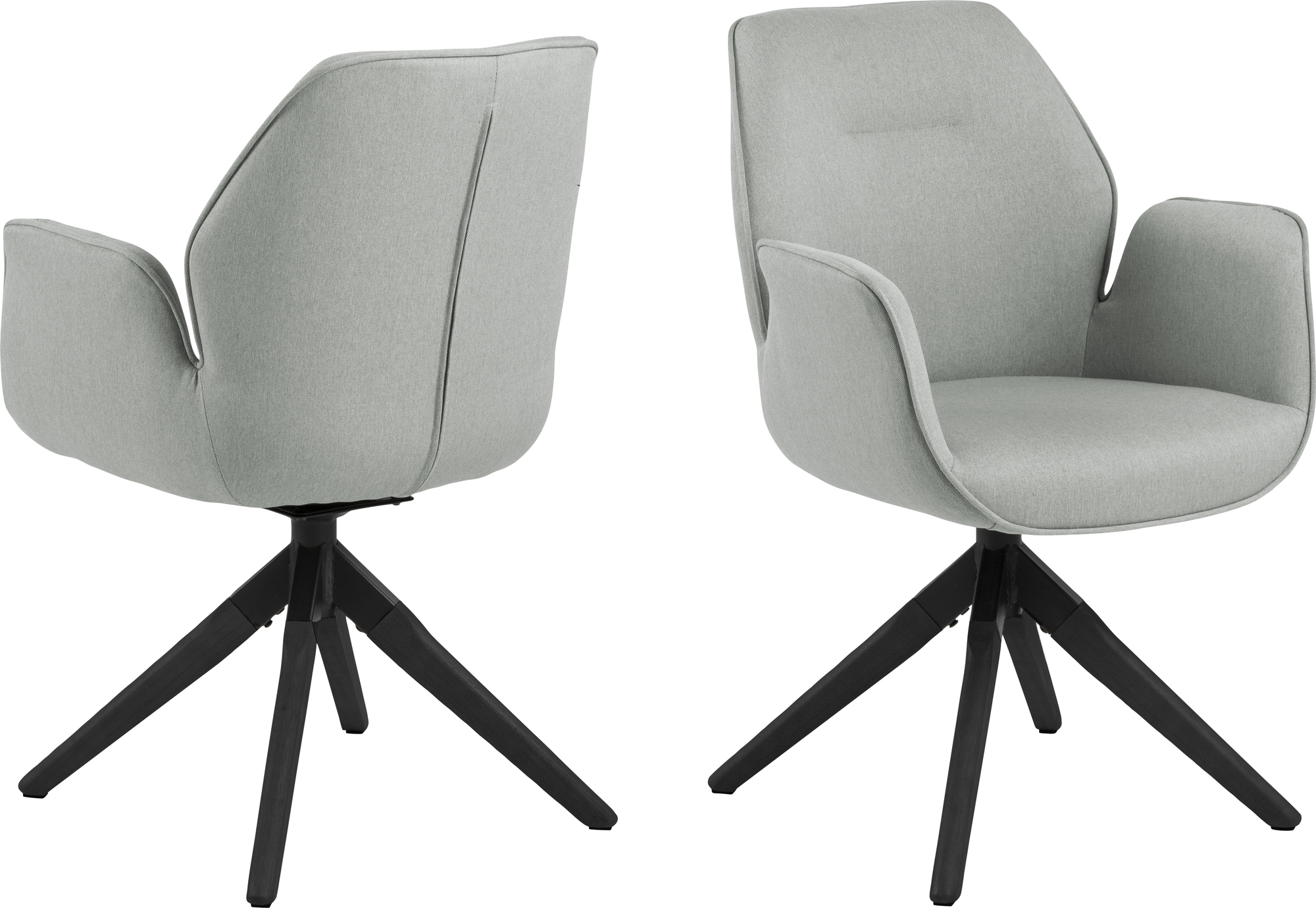 Aura Sessel - Hellgrau/Schwarz Aura Sessel - Hellgrau/Schwarz