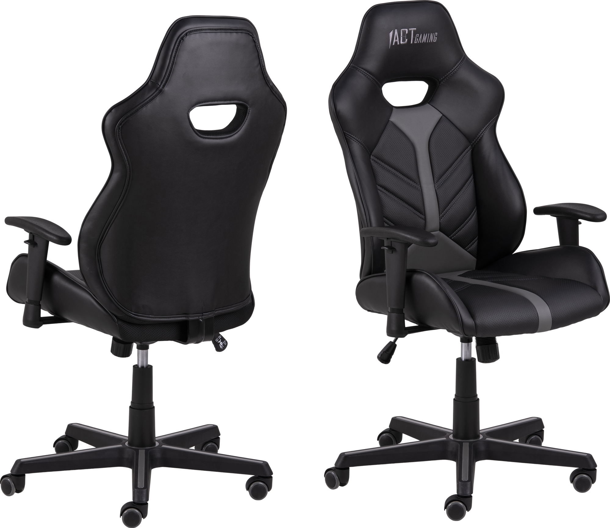 Cobblestone Gaming-Stuhl - Schwarz/Grau