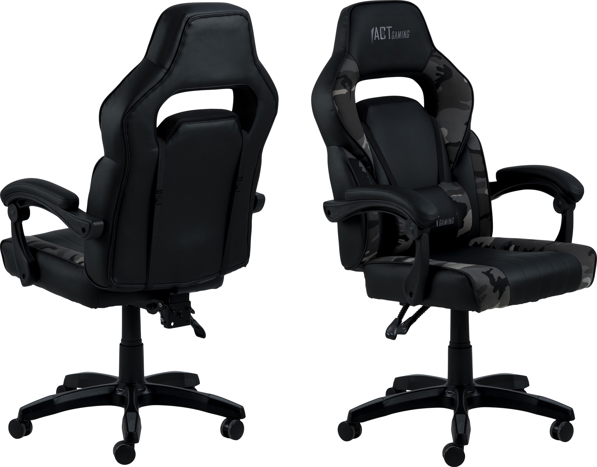 Canyon B�rostuhl / Gamingstuhl - Schwarzes PU/grau