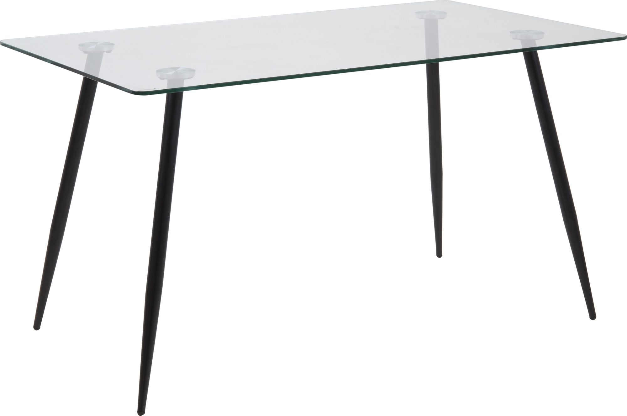 Glastisch 140 cm + M�belf��e