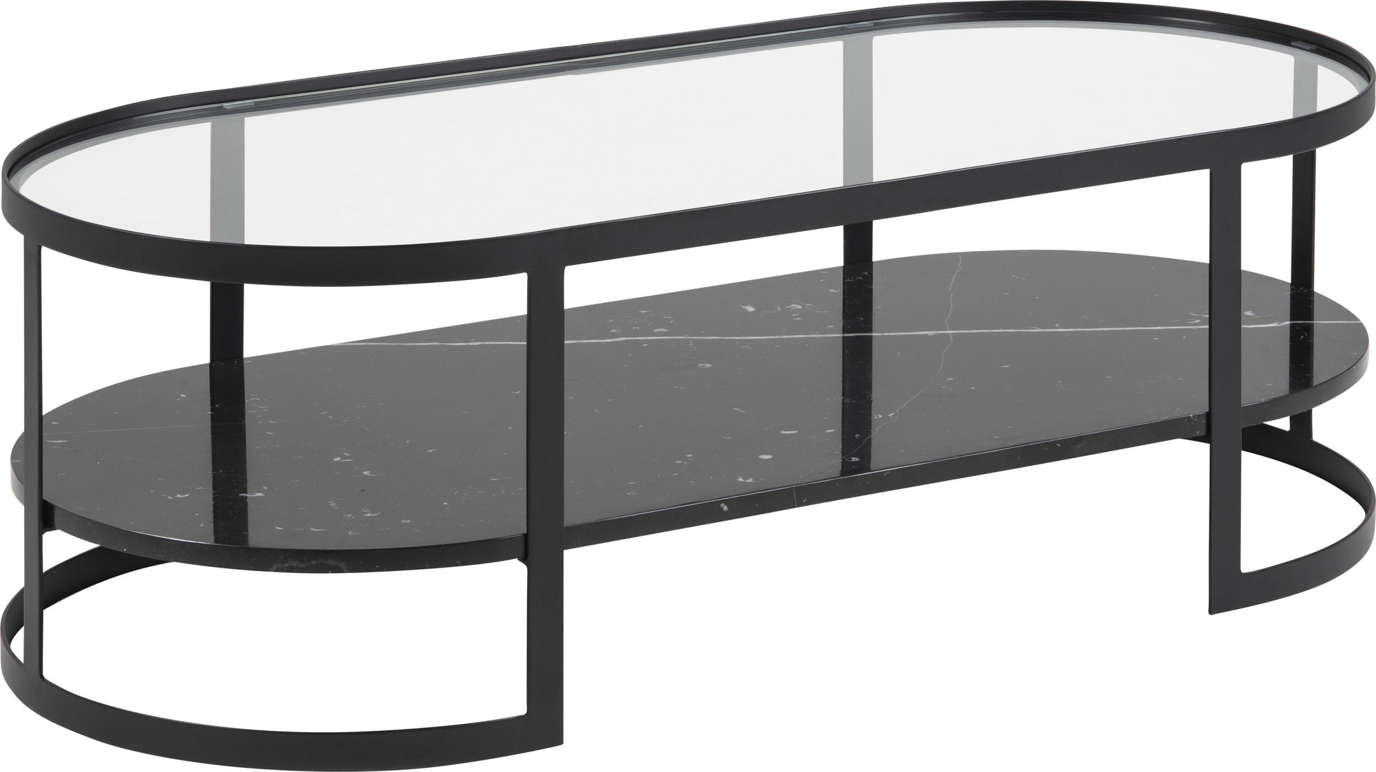 Noville/Elki Couchtisch 121 x 56 cm - Schwarz Noville/Elki Couchtisch 121 x 56 cm - Schwarz