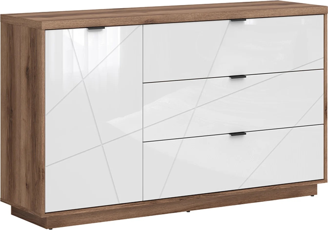 Antikes Sideboard - Eiche dunkel/wei�