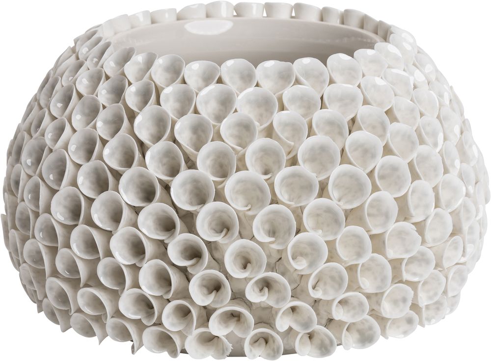 Shelly-Vase - Wei�