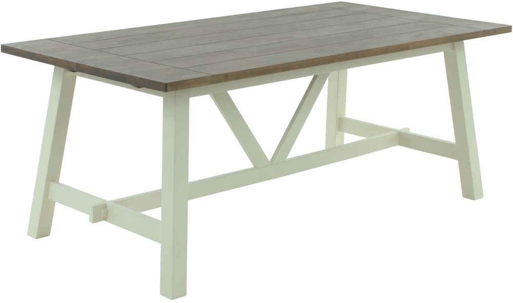 Sollentuna Esstisch 190 x 95 cm - Wei�/Grau