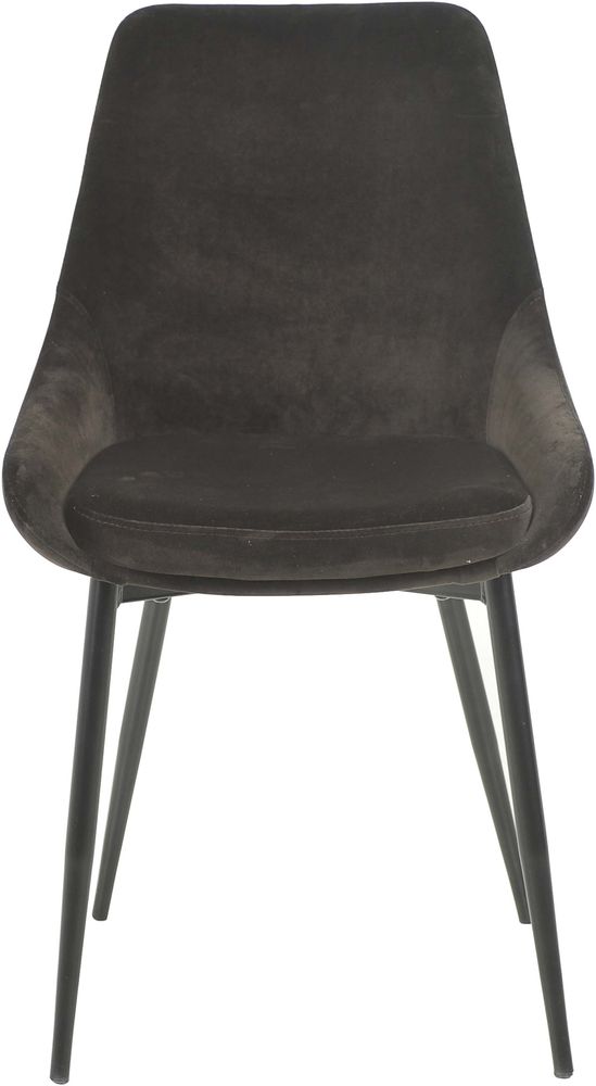 Paarstuhl - Dunkelbrauner Velours