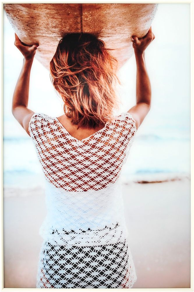 Glasmalerei - Surf Blanco - 120x80 cm