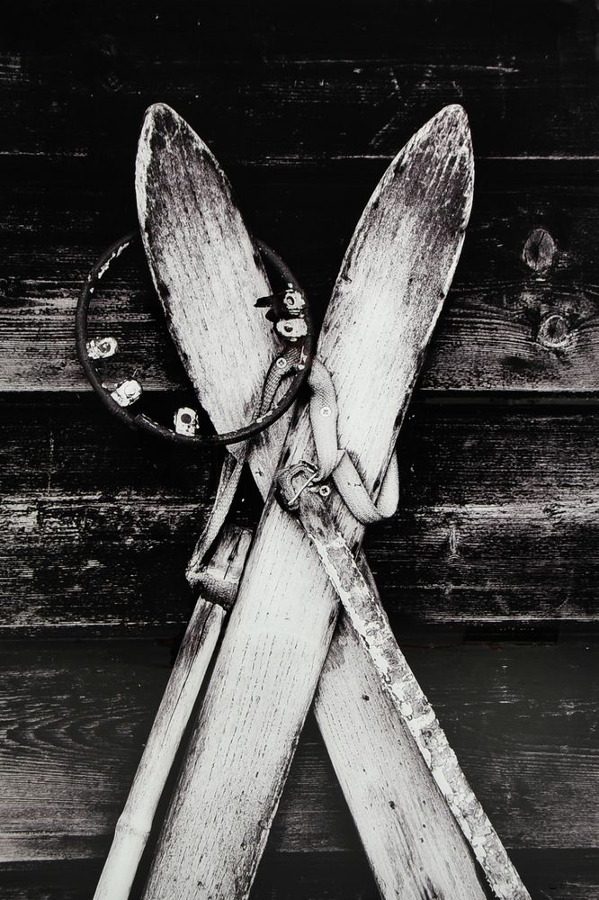 Glasmalerei - Ski - 80x120 cm