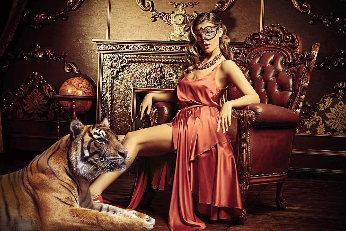 Glasmalerei - Rote Seide - 150x100 cm