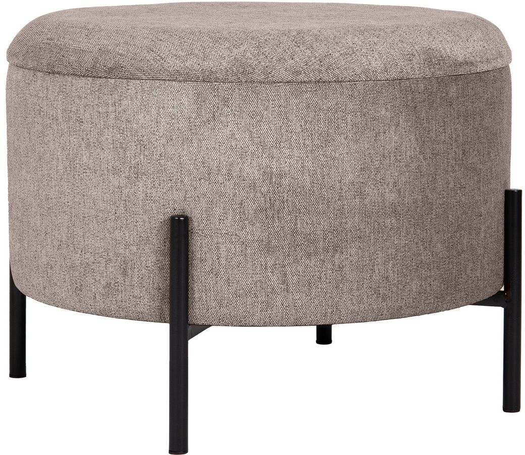 Syssna Hocker mit Stauraum - Hellbraun