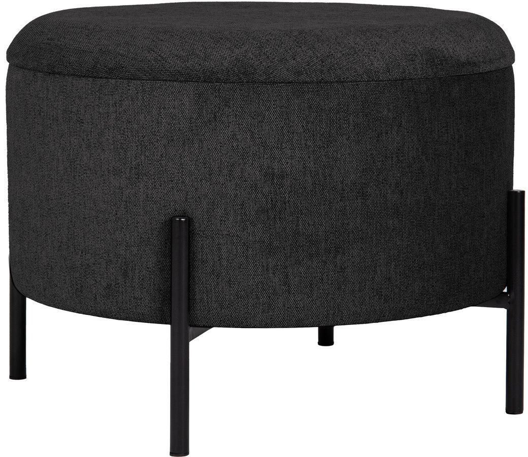 Syssna Hocker mit Stauraum - Anthrazit