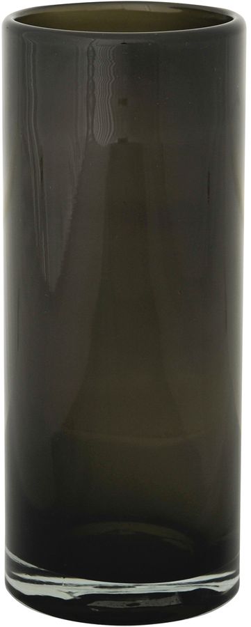 Glasvase Cynthia schmal/niedrig - Braun