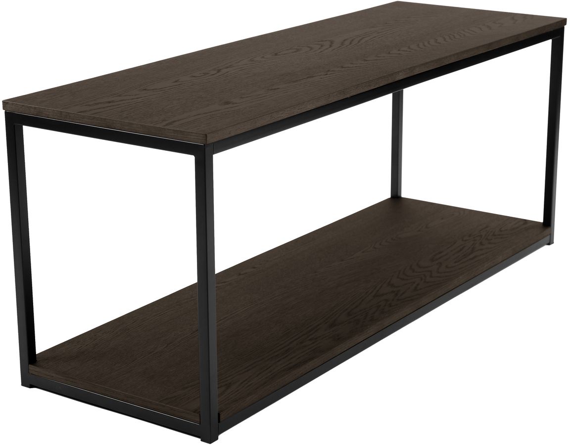 Natalie Medienbank - Dunkelbraunes Eichenfurnier