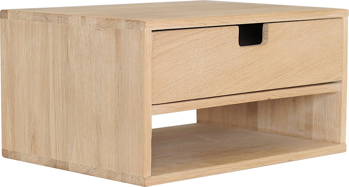 Circus-Nachttisch - Wei� pigmentierte Eiche