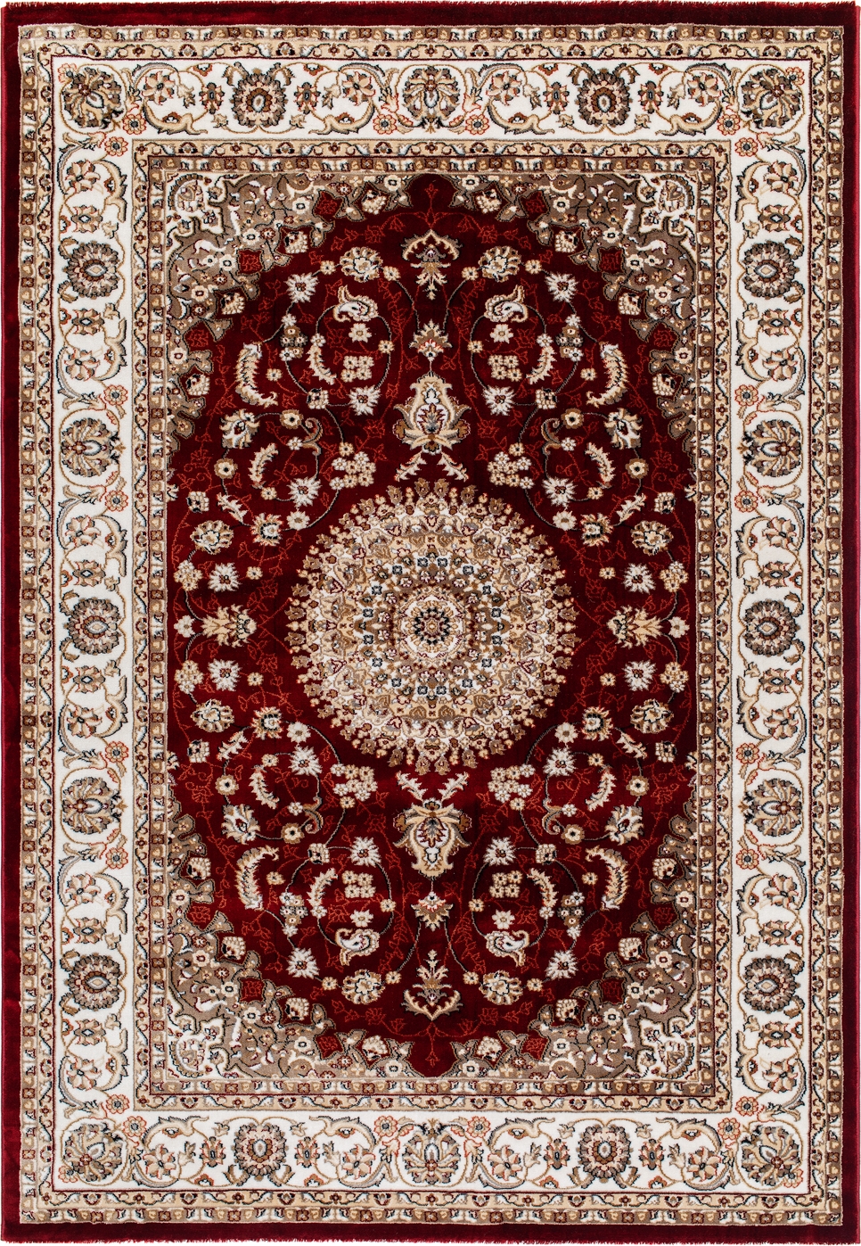 Dubai Medallion Wilton Teppich Rot
