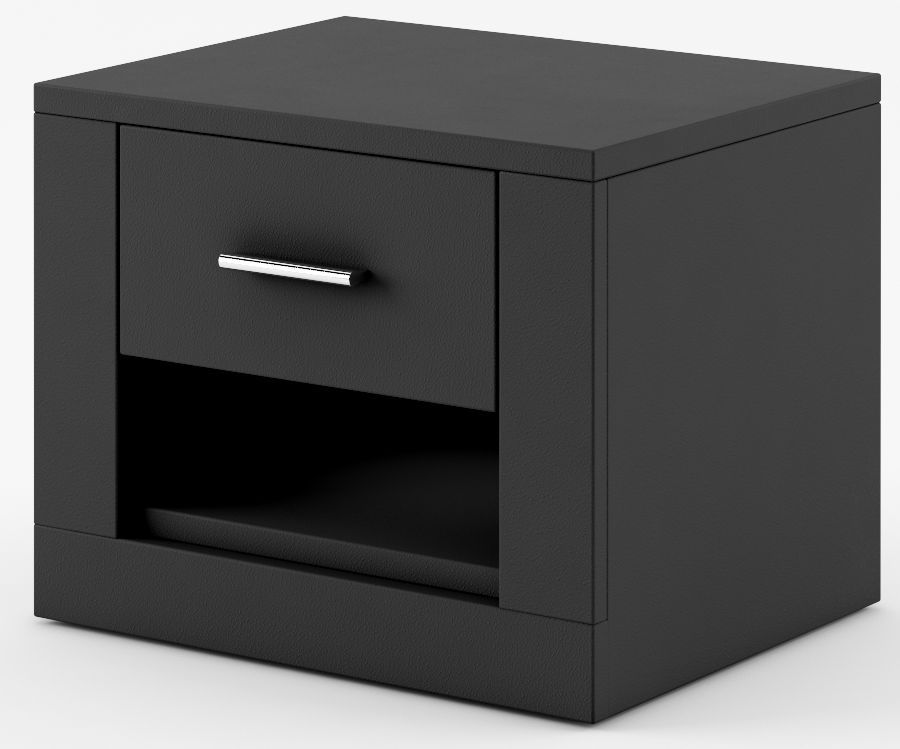 Mervyn Nachttisch - schwarz