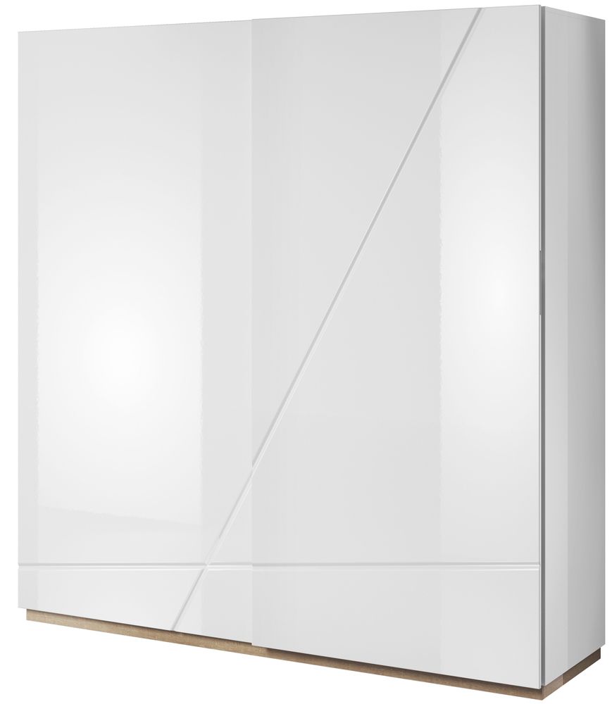 Villum Kleiderschrank - Wei�/Riviera Eiche