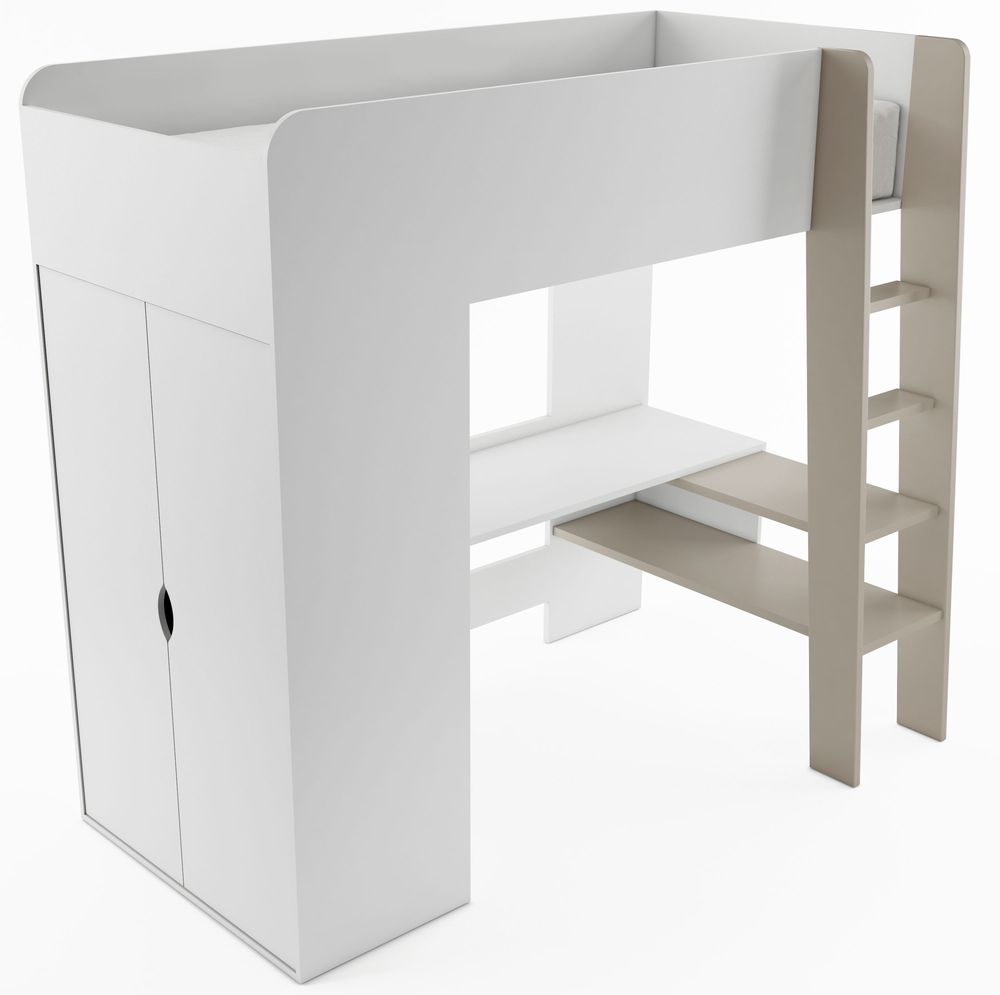 Nils Etagenbett - Wei�/Kongo