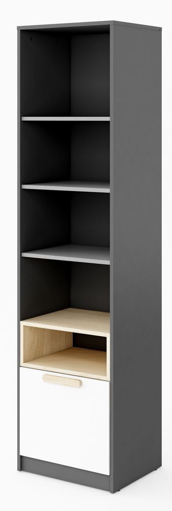 Jeffry B�cherregal - Graphit/Hellgrau