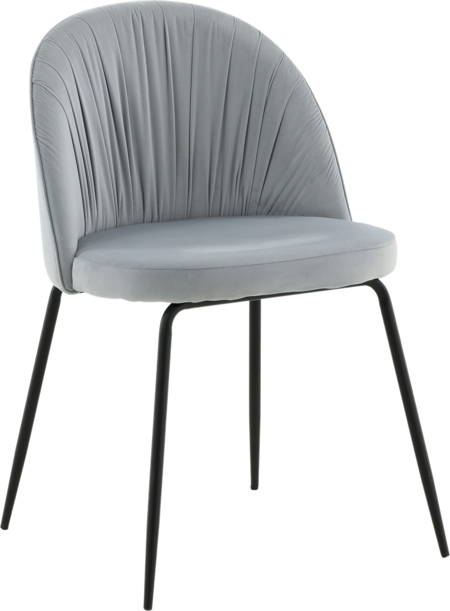 Rynkeby Esszimmerstuhl - Grauer Samt