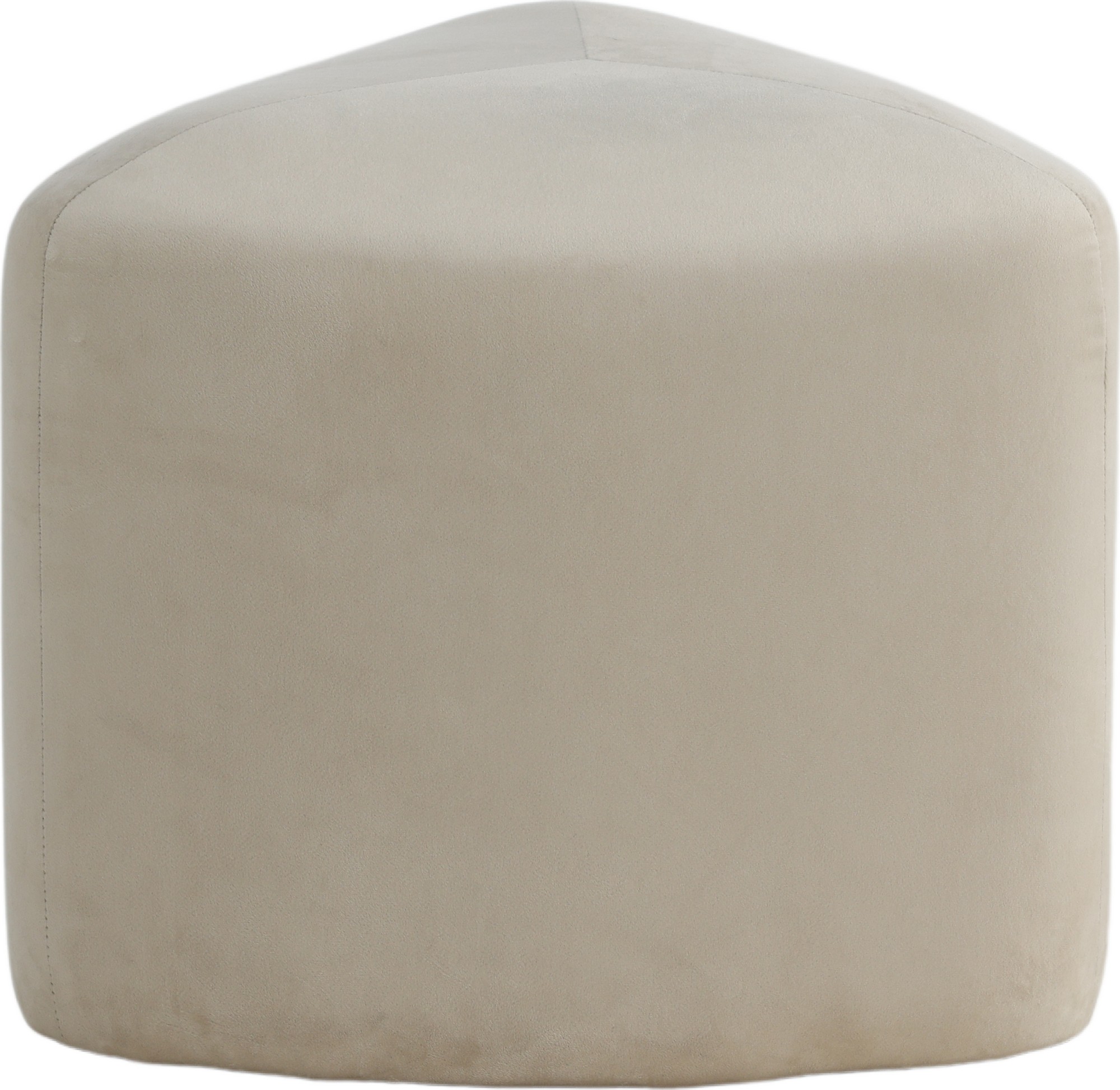 Tee-Puff - Beige Samt