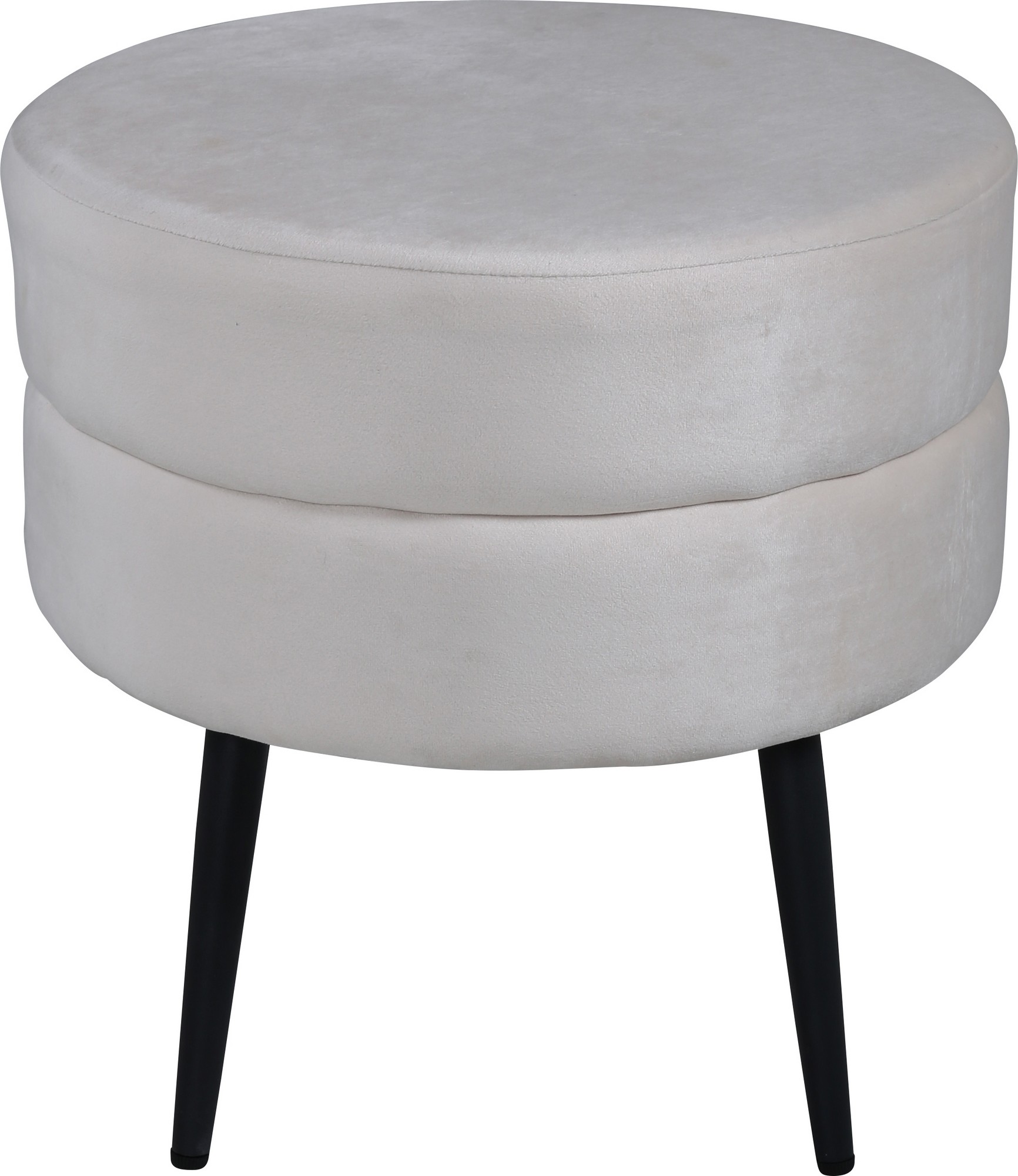 Pouf Mariana - Samt in Beige