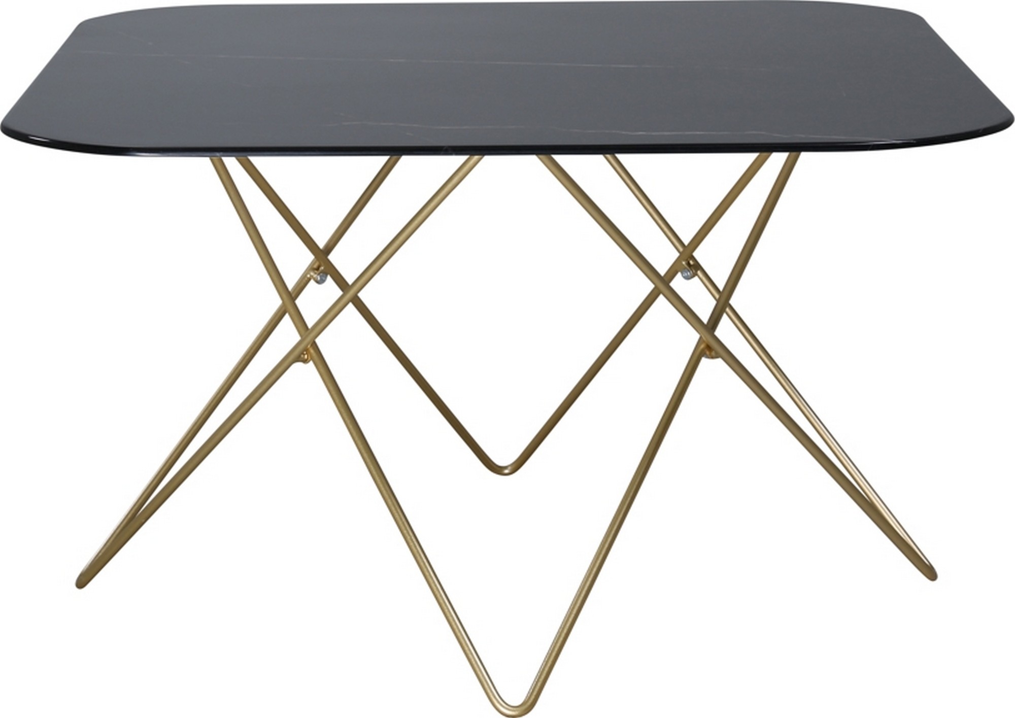 Couchtisch Michel 80 x 80 cm - Schwarzer Marmor Couchtisch Michel 80 x 80 cm - Schwarzer Marmor