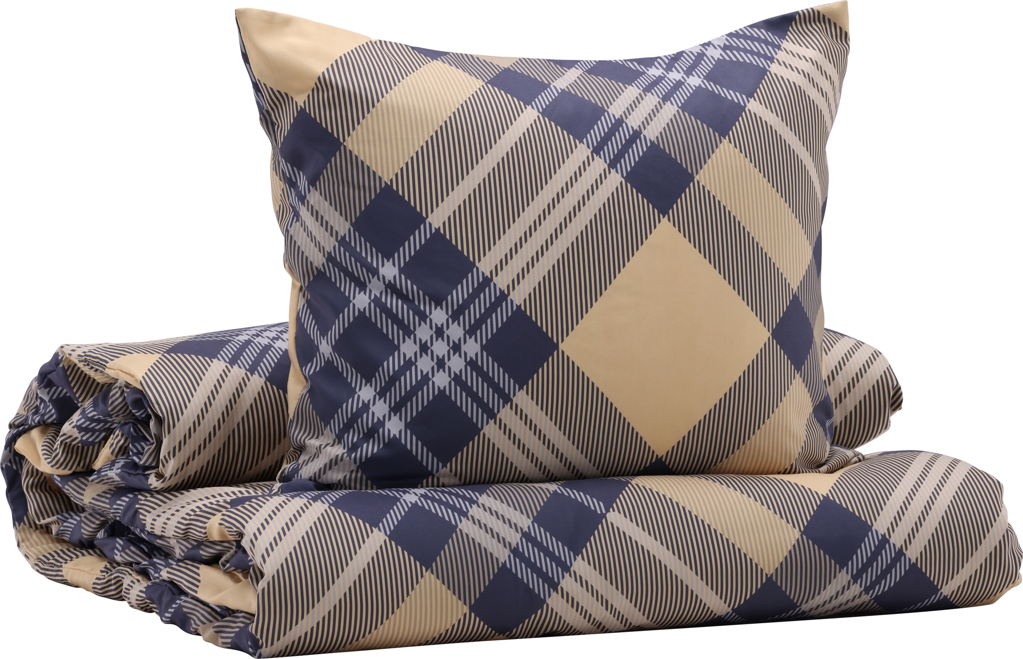 Aurora Bettgarnitur 200 x 150 cm - Wei�/Beige/Blau