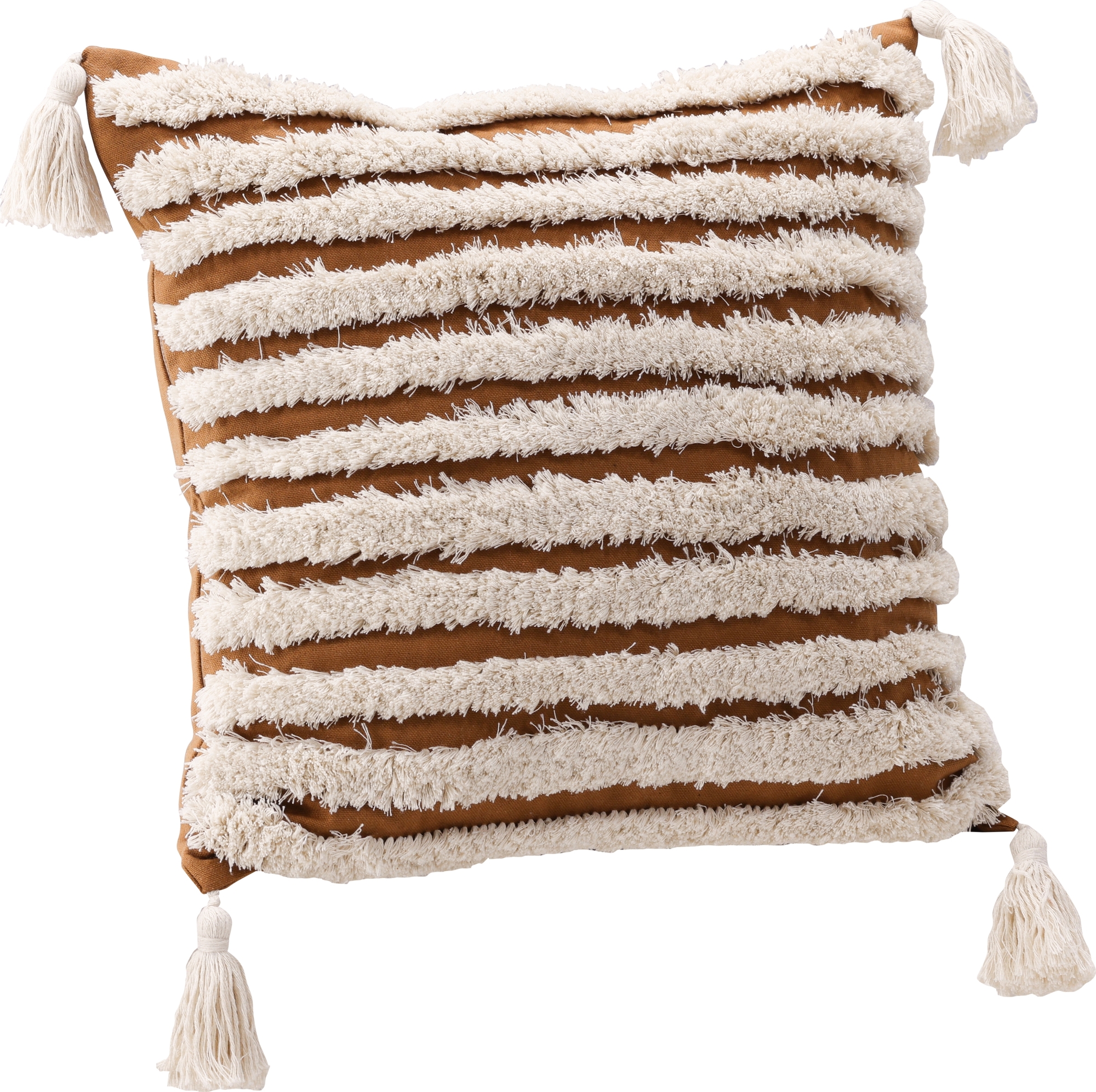 Elina Kissenbezug 45 x 45 cm - Braun/Wei�