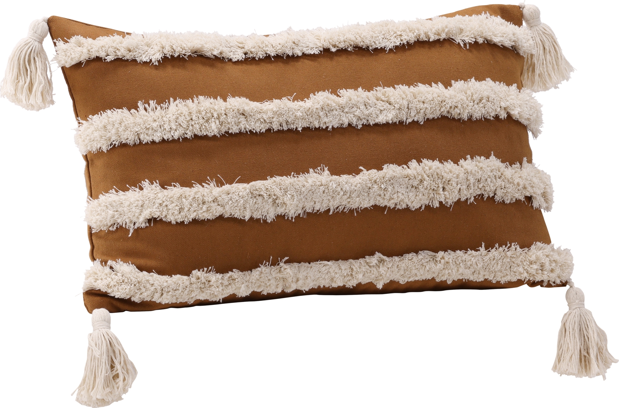 Elina Kissenbezug 50 x 30 cm - Braun/Wei�