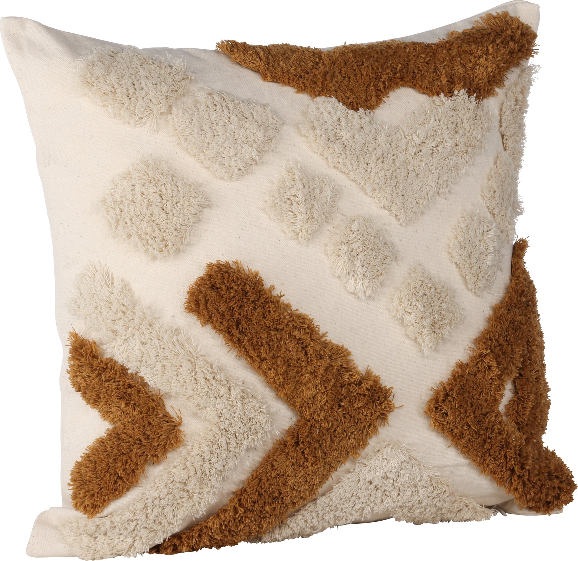 Ada Kissenbezug 45 x 45 cm - Braun/Wei�