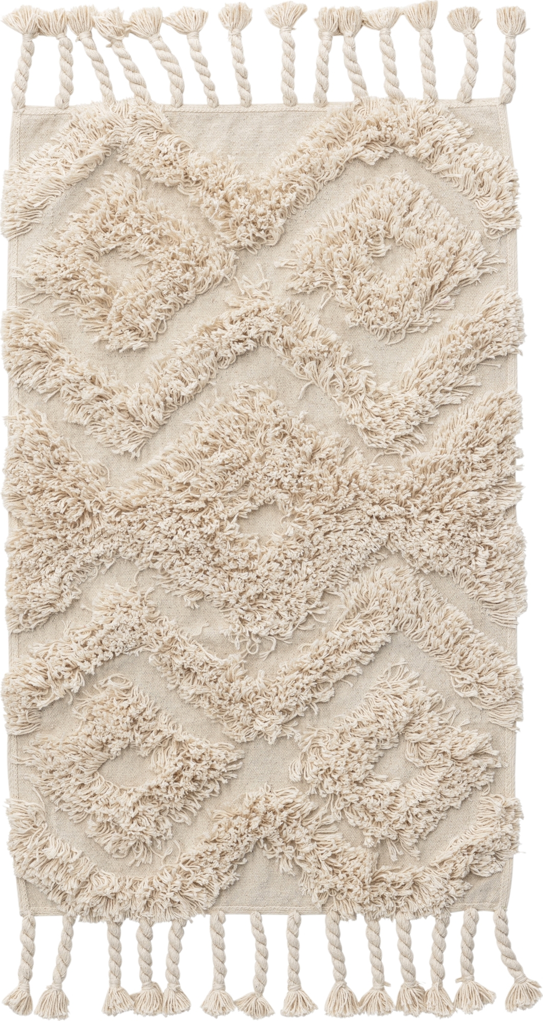 Kleva-Baumwollteppich - Offwhite