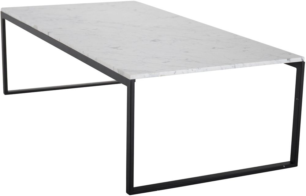 Duffy Couchtisch - Schwarz / Wei�er Marmor