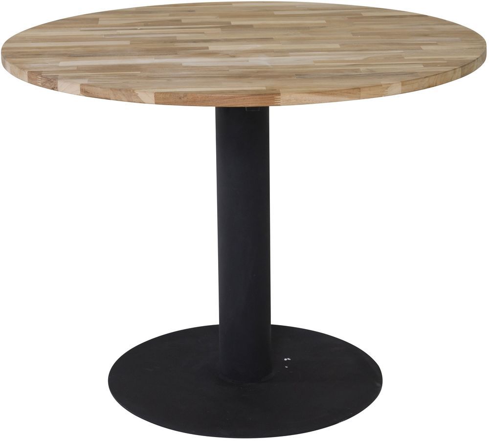 Esstisch Regald ø140 cm - Schwarz / Naturholz Esstisch Regald ø140 cm - Schwarz / Naturholz