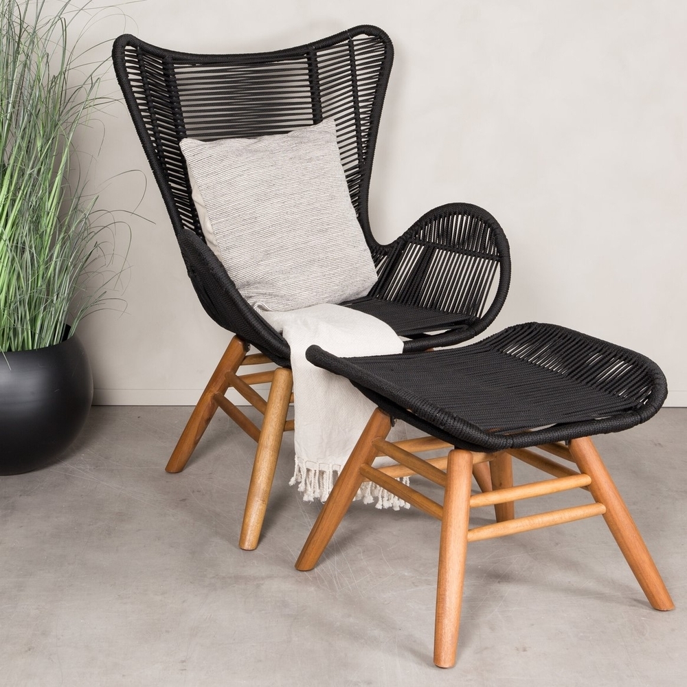 Tingeling-Sessel - Schwarz/Natur