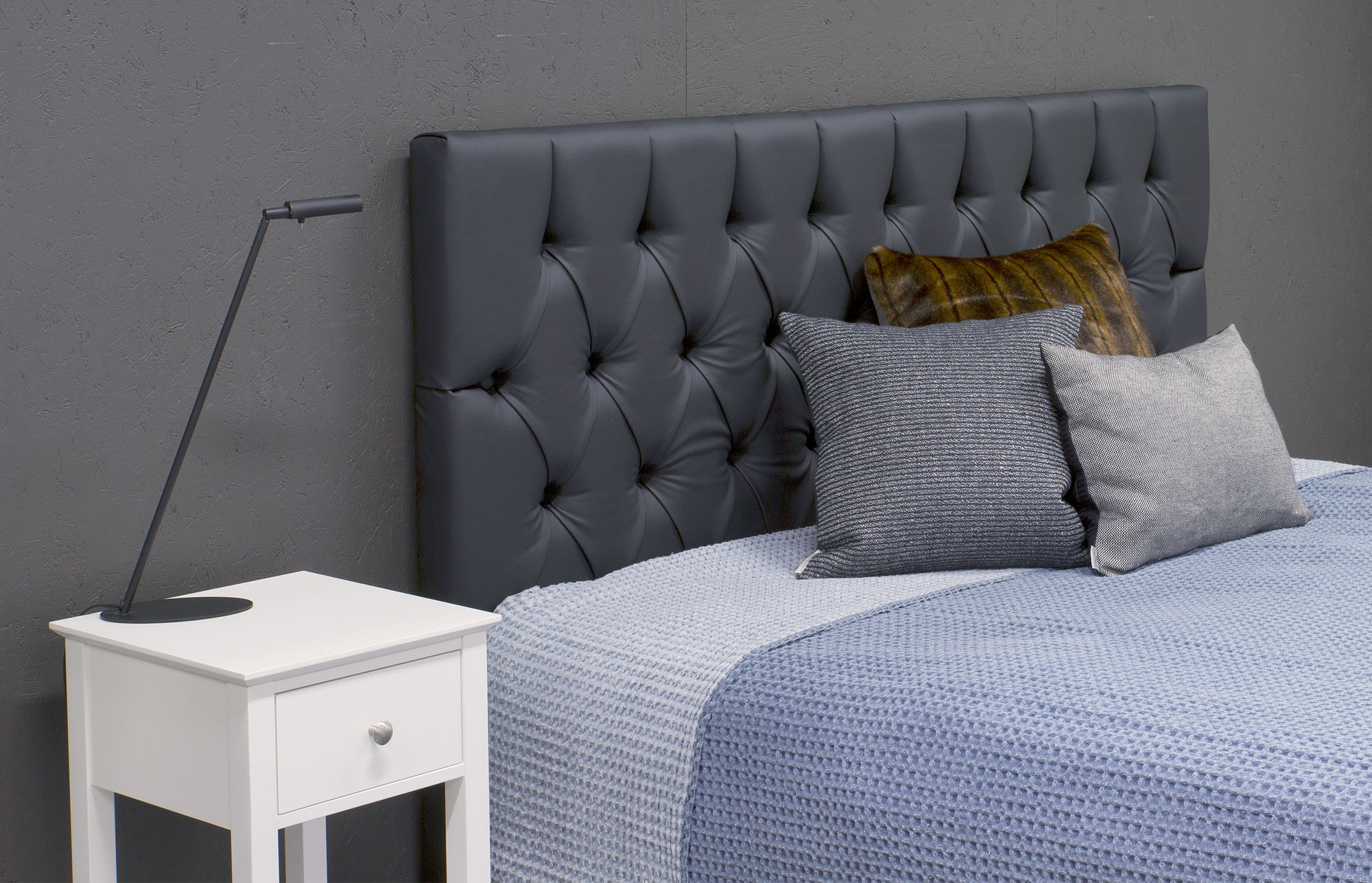 Night Kopfteil schwarz (PU) - Breite w�hlbar