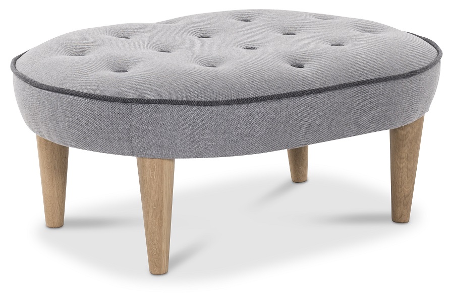Agda Fußhocker - Grau Agda Fußhocker - Grau