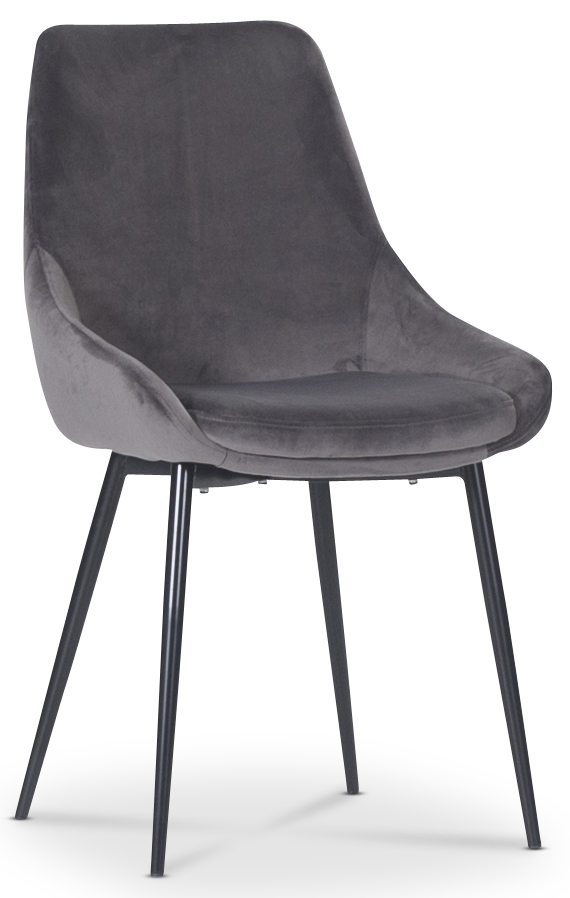 Theo Stuhl - Grauer Samt