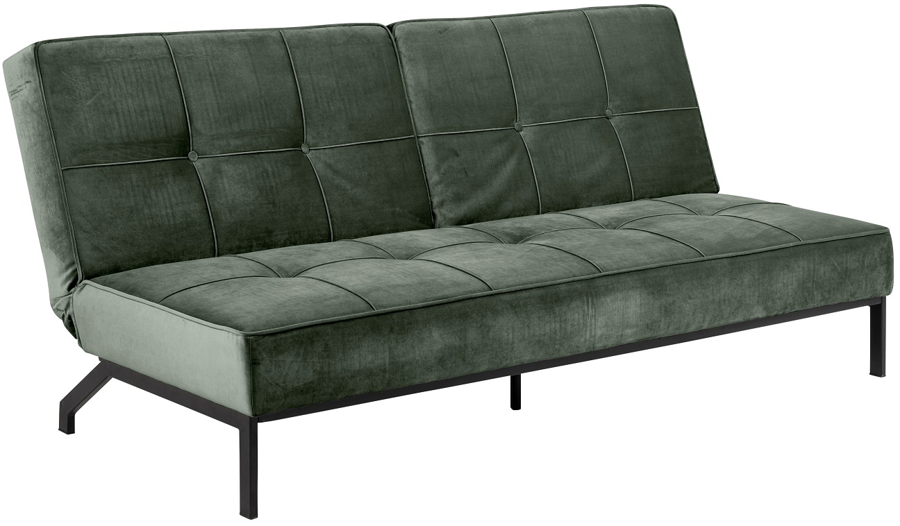 Ullrik Bettsofa - Mattgr�ner Velours