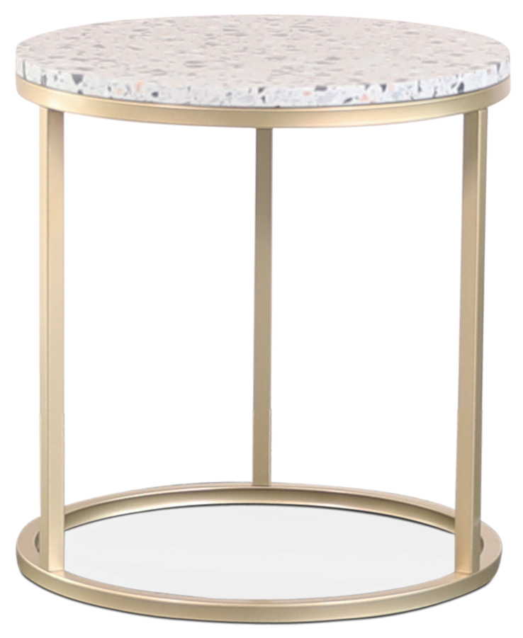Stein-Beistelltisch �50 cm - Terrazzo Cosmo