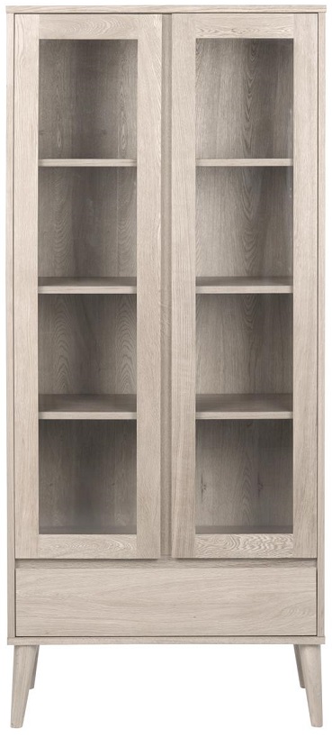 Vitrine Nagano - Eiche weiß pigmentiert Vitrine Nagano - Eiche weiß pigmentiert