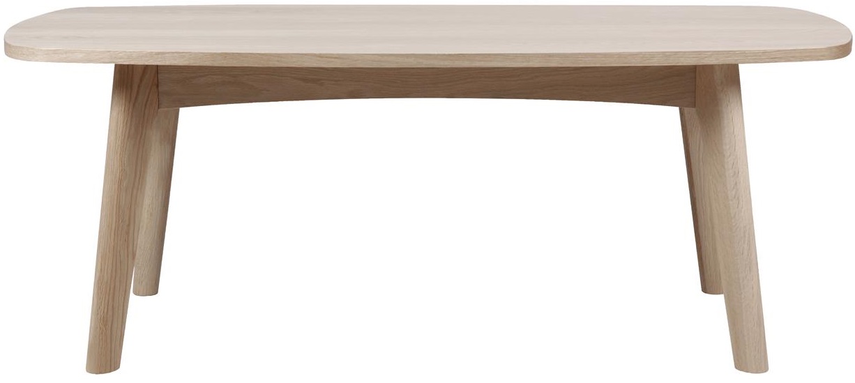 Marte Couchtisch 118 x 58 cm - Weiß pigmentiertes Eichenfurnier Marte Couchtisch 118 x 58 cm - Weiß pigmentiertes Eichenfurnier