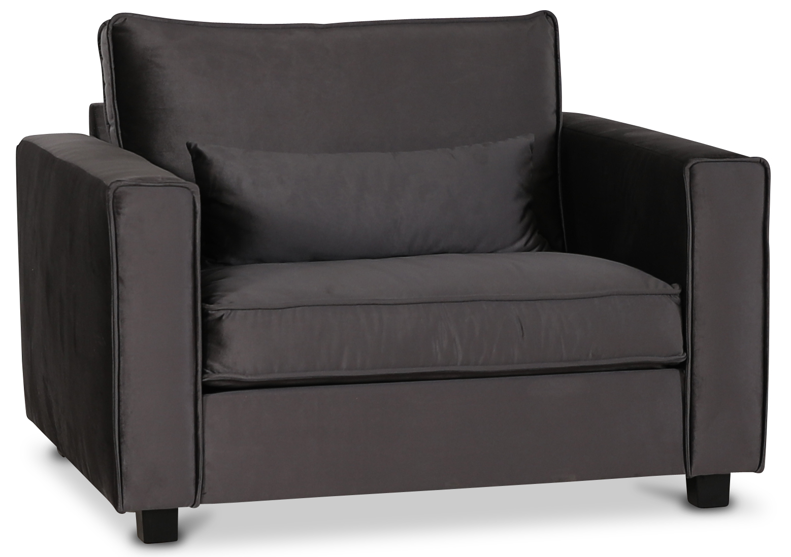 Adore 1,5-Sitzer-Sessel - Silbergrau (Samt) Adore 1,5-Sitzer-Sessel - Silbergrau (Samt)