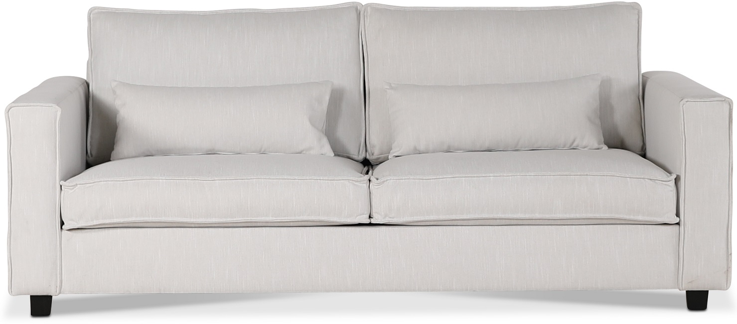 Adore Lounge Sofa 3-Sitzer Sofa - Natur (Leinen)