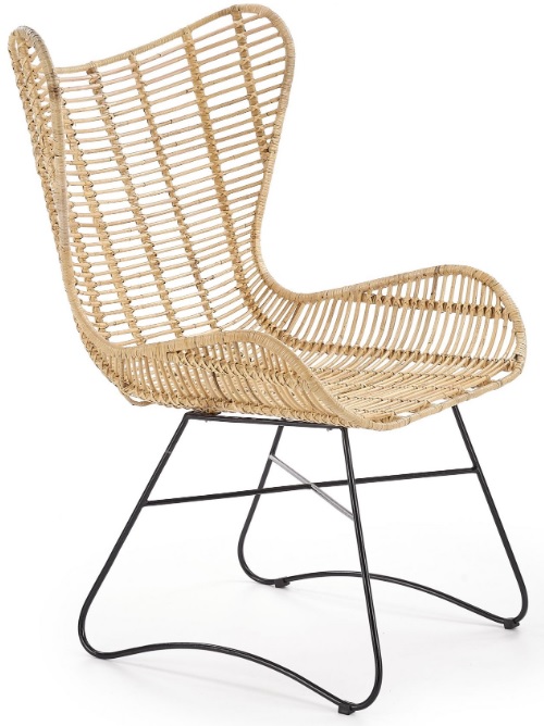 Maryann Sessel - Rattan/schwarz + M�belreinigung