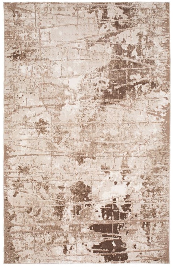 Maschinengewebter Teppich Galya Brick - Nougat