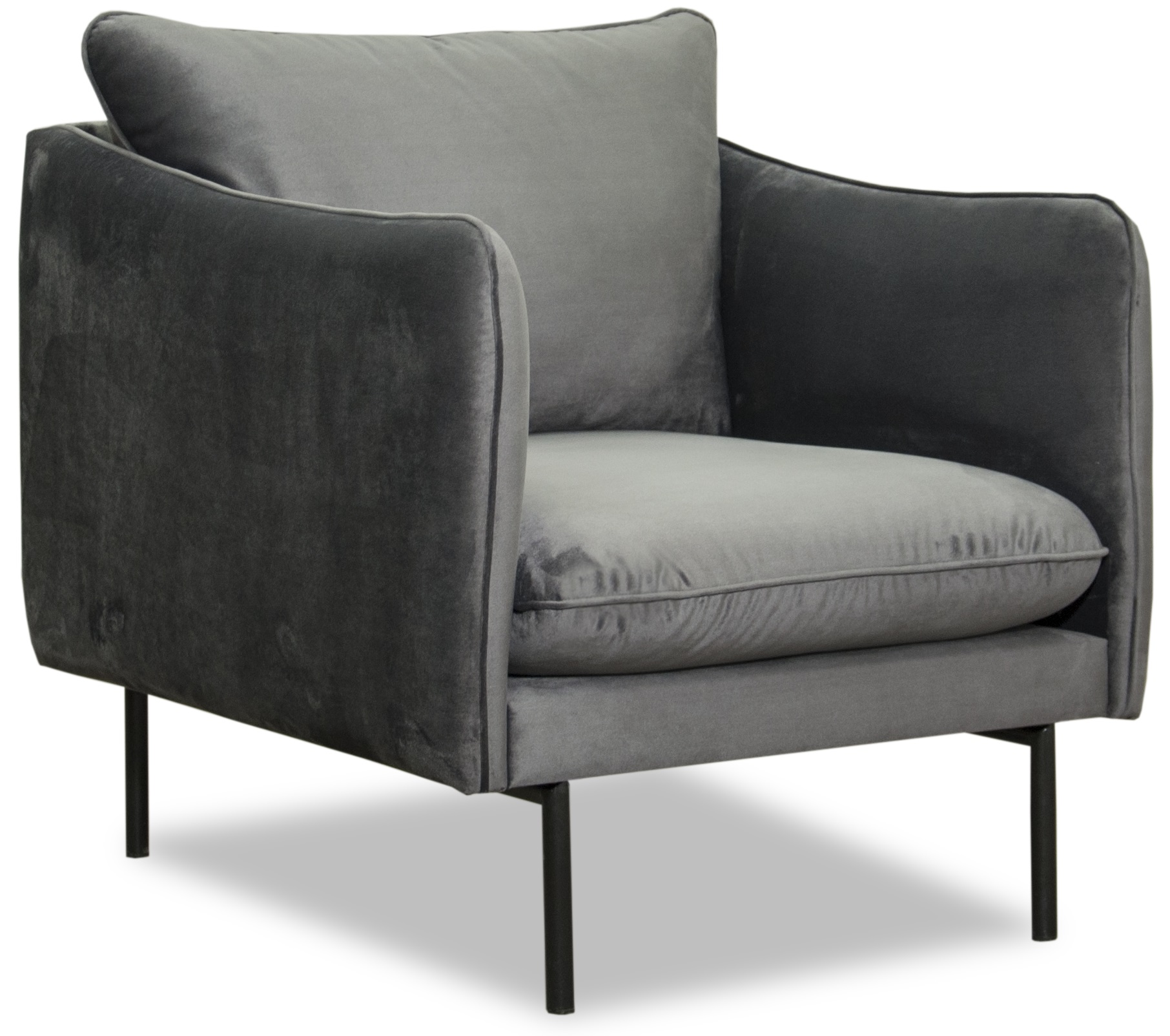 Bj�rndal Sessel - Grauer Samt