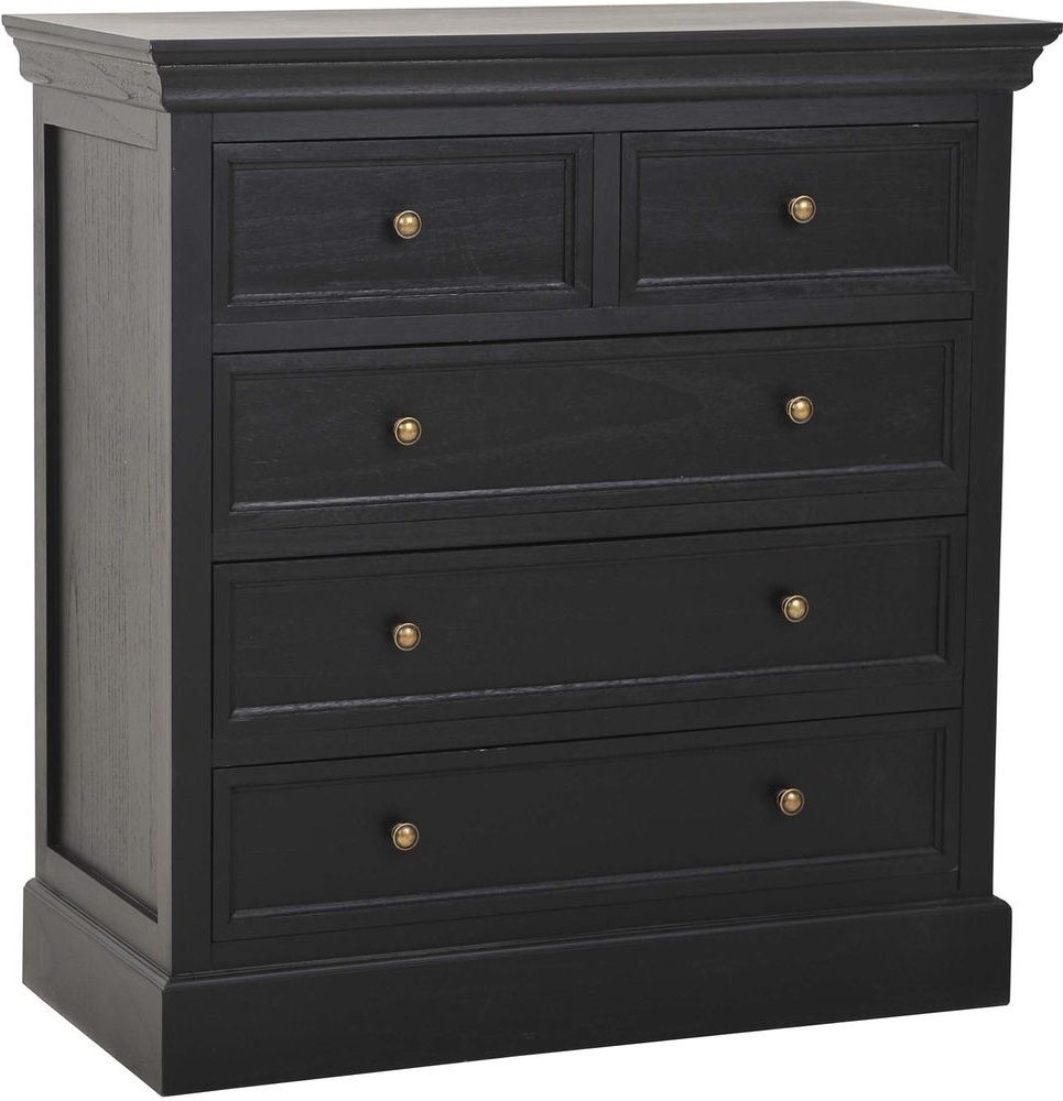 Holmby Kommode - schwarzes Eschenfurnier + M�belf��e